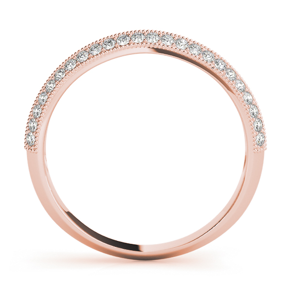  Ladies Diamond Pave Wedding Band 1/3 Carat Total Weight   (Lab-Created) 0.30 C.T.W 10K yellow, white or rose gold - view 6