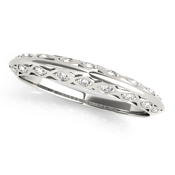 Accented Knife Edge Wedding Band | USA Jewels