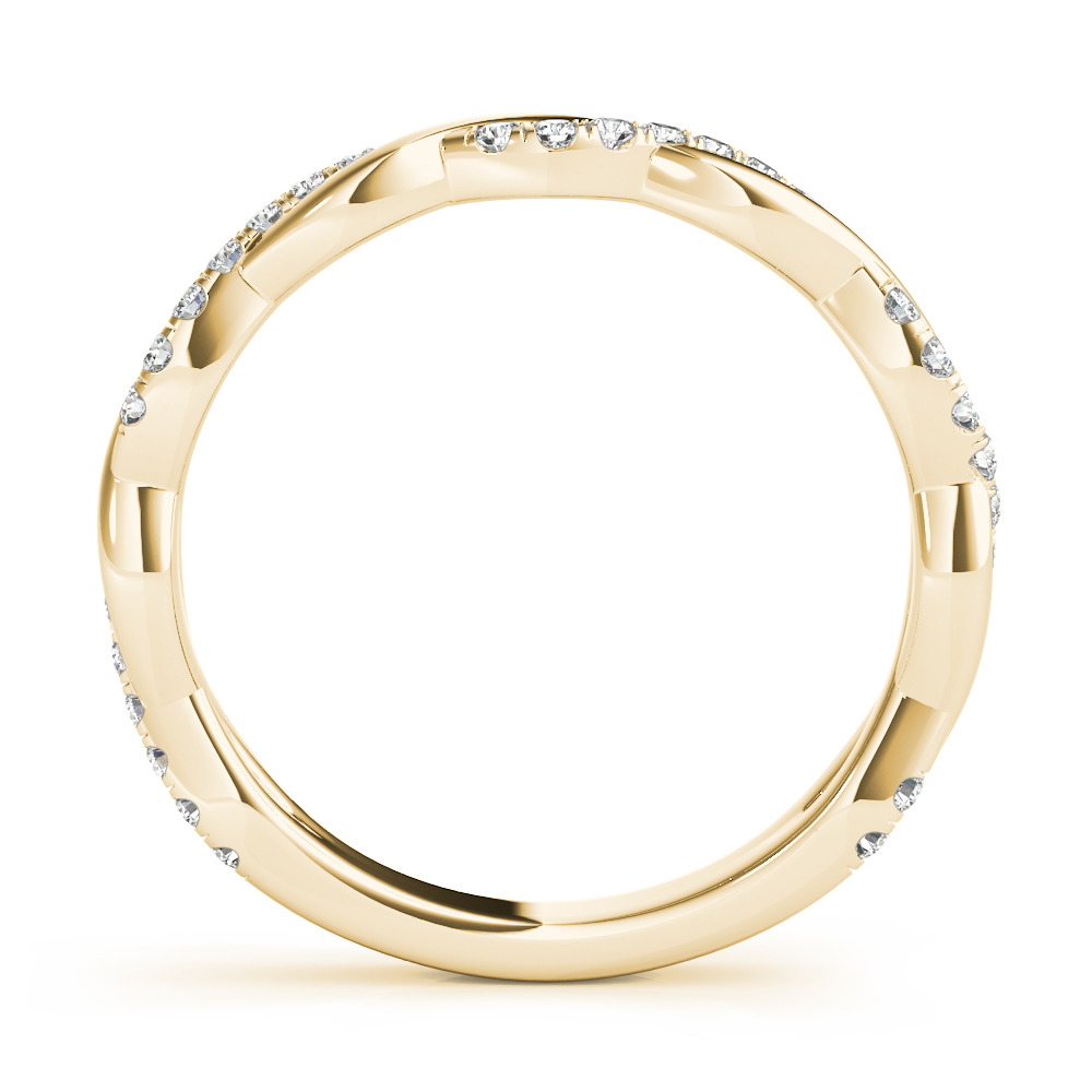  Ladies Braided Wedding Band 1/5 Carat Total Weight   (Lab-Created) 0.19 C.T.W 10K yellow, white or rose gold - view 8