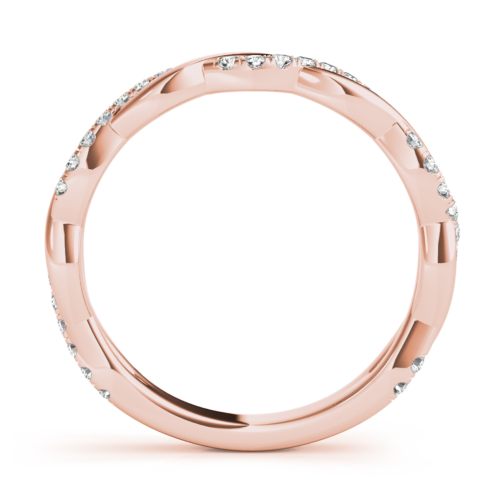  Ladies Braided Wedding Band 1/5 Carat Total Weight   (Lab-Created) 0.19 C.T.W 10K yellow, white or rose gold - view 12