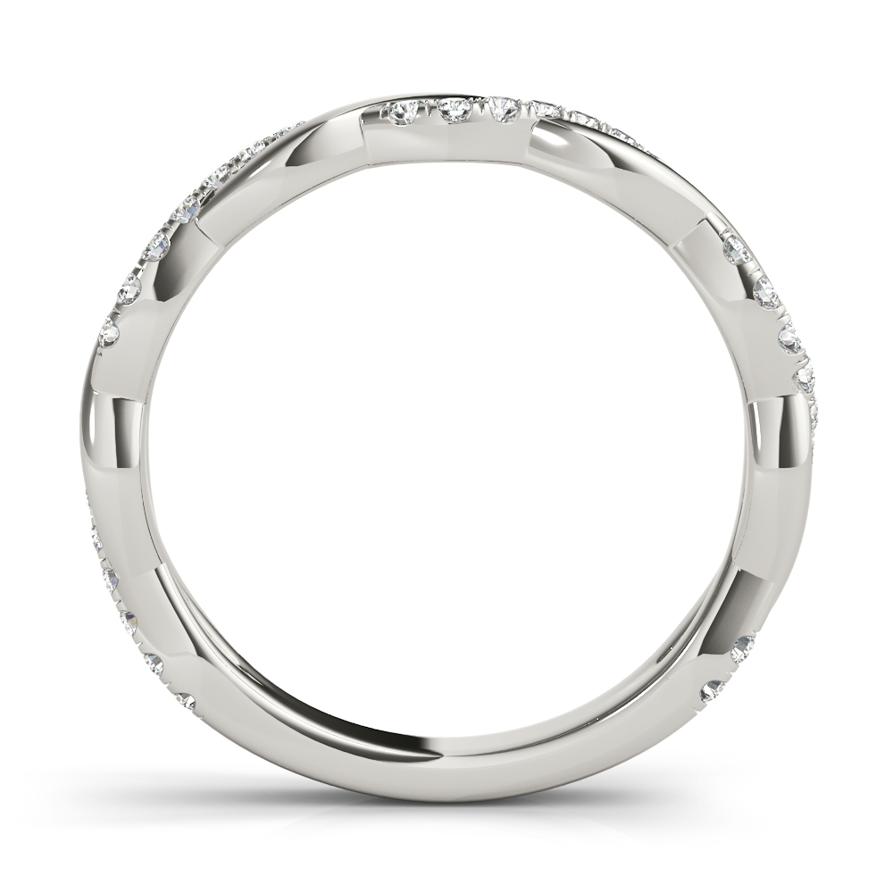  Ladies Braided Wedding Band 1/5 Carat Total Weight   (Lab-Created) 0.19 C.T.W 10K yellow, white or rose gold - view 4