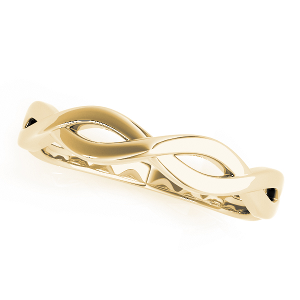  Infinity Twisted Wedding Band  Unknown Friendly Weight 10K yellow, white or rose gold - view 3