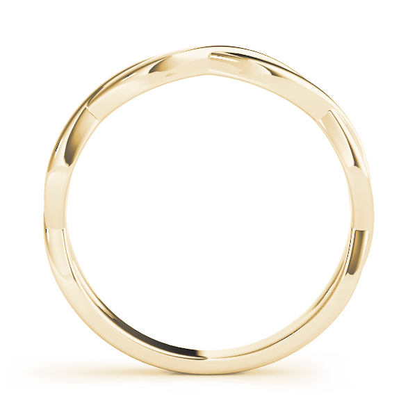  Infinity Twisted Wedding Band  Unknown Friendly Weight 10K yellow, white or rose gold - view 4