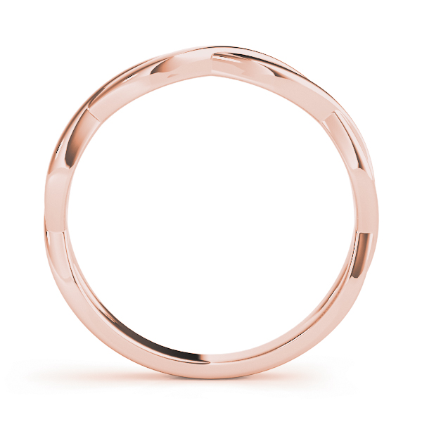  Infinity Twisted Wedding Band  Unknown Friendly Weight 10K yellow, white or rose gold - view 6