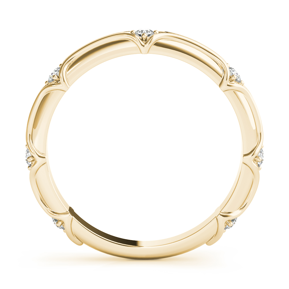  Ladies Stackable Accented Filigree Band .15 Carat Total Weight   (Lab-Created) 0.14 C.T.W 10K yellow, white or rose gold - view 6