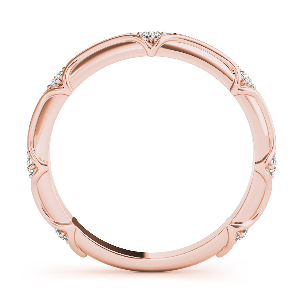  Ladies Stackable Accented Filigree Band .15 Carat Total Weight   (Lab-Created) 0.14 C.T.W 10K yellow, white or rose gold - view 10
