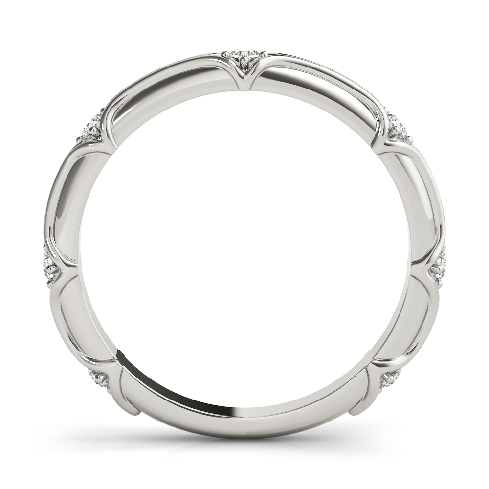  Ladies Stackable Accented Filigree Band .15 Carat Total Weight   (Lab-Created) 0.14 C.T.W 10K yellow, white or rose gold - view 3