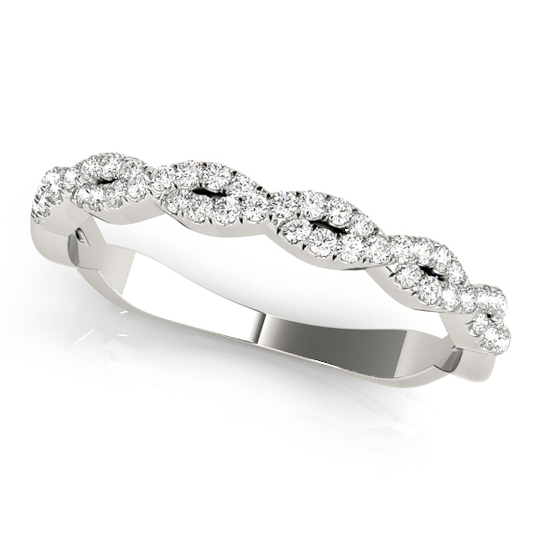 Twisting Diamond Wedding Band | USA Jewels