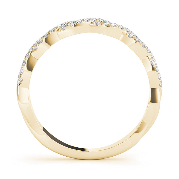  Ladies Twisting Diamond Wedding Band 1/4 Carat Total Weight   (Lab-Created) 0.24 C.T.W 10K yellow, white or rose gold - view 6