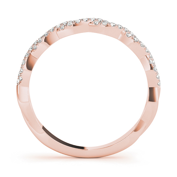  Ladies Twisting Diamond Wedding Band 1/4 Carat Total Weight   (Lab-Created) 0.24 C.T.W 10K yellow, white or rose gold - view 10