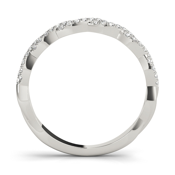  Ladies Twisting Diamond Wedding Band 1/4 Carat Total Weight   (Lab-Created) 0.24 C.T.W 10K yellow, white or rose gold - view 3