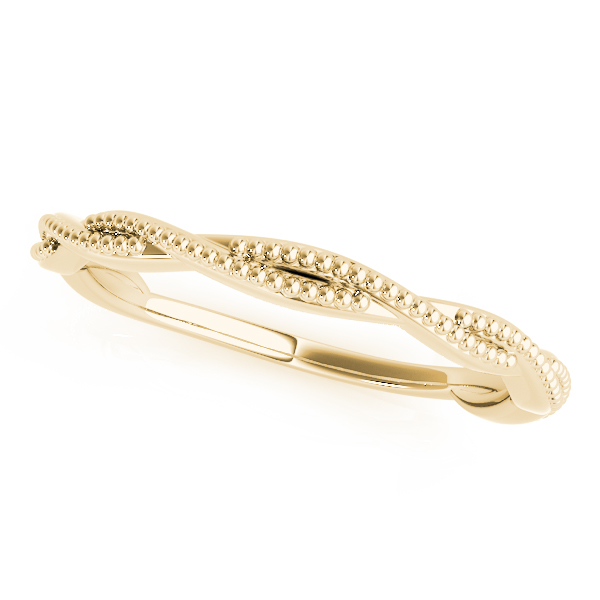  Twisted Wedding Band  Unknown Friendly Weight 10K yellow, white or rose gold - view 3
