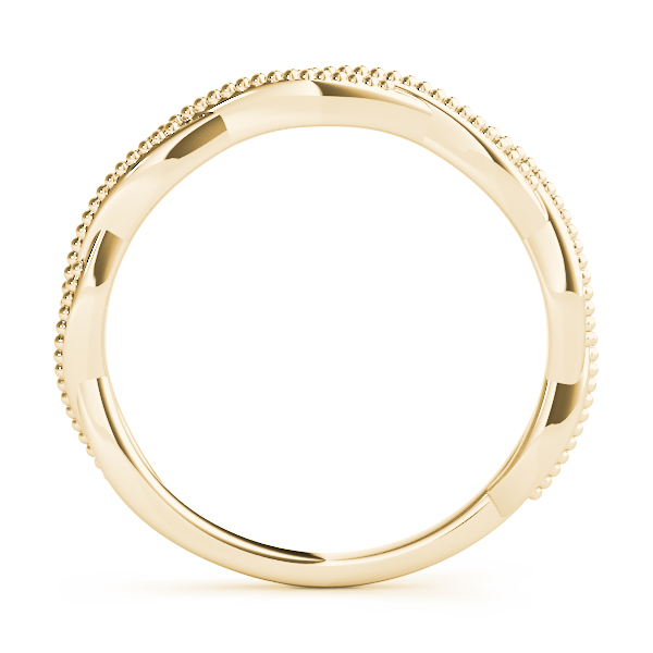  Twisted Wedding Band  Unknown Friendly Weight 10K yellow, white or rose gold - view 4