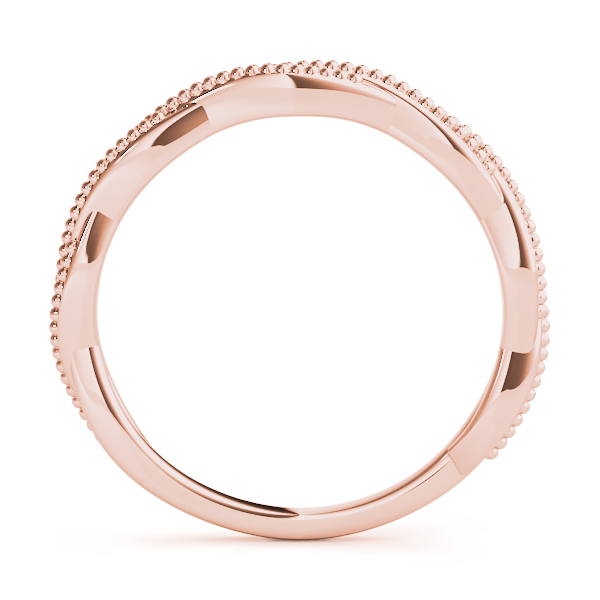  Twisted Wedding Band  Unknown Friendly Weight 10K yellow, white or rose gold - view 7