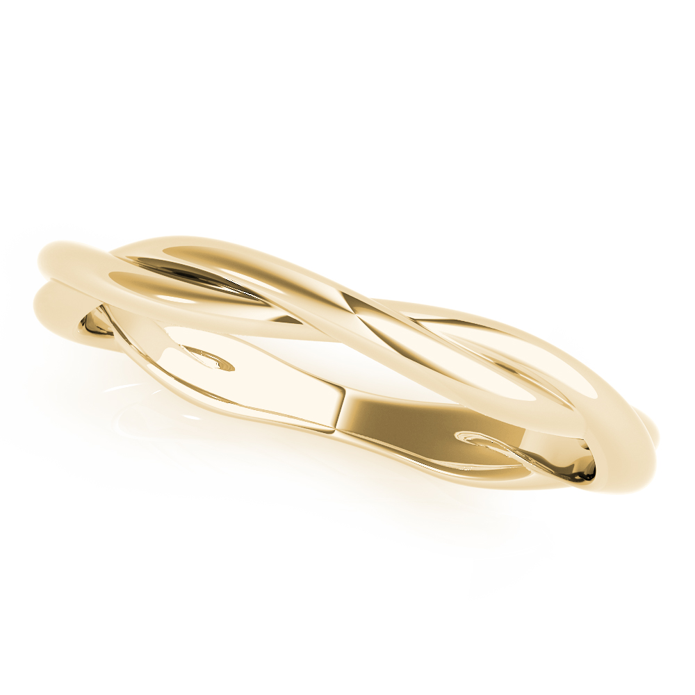  Twisting Wedding Band  Unknown Friendly Weight 10K yellow, white or rose gold - view 3