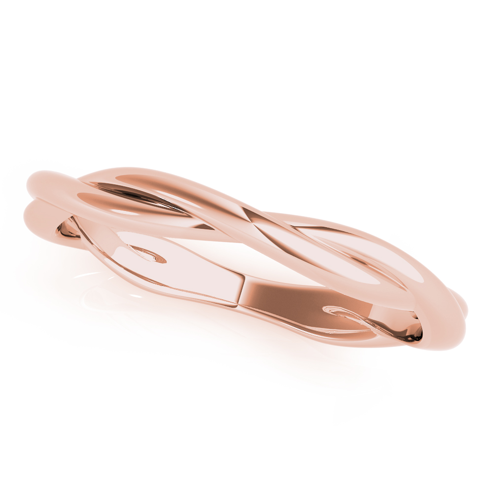  Twisting Wedding Band  Unknown Friendly Weight 10K yellow, white or rose gold - view 5