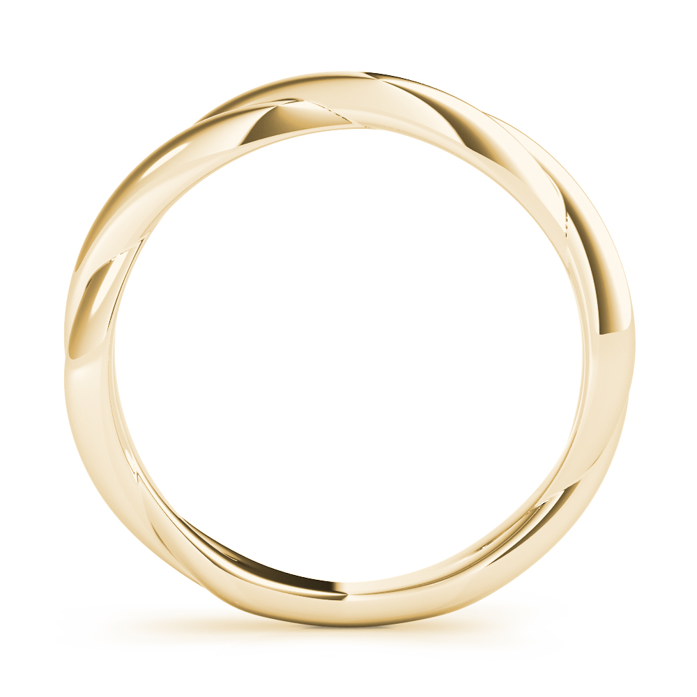  Twisting Wedding Band  Unknown Friendly Weight 10K yellow, white or rose gold - view 4