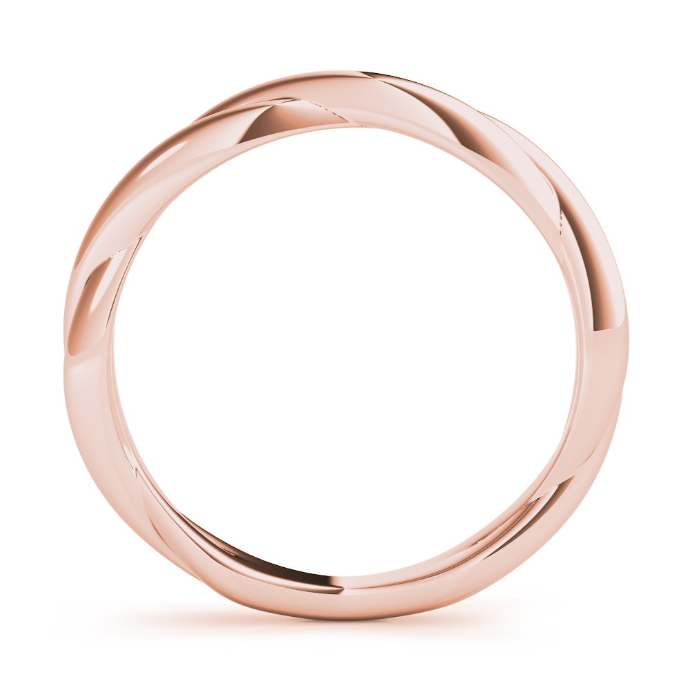  Twisting Wedding Band  Unknown Friendly Weight 10K yellow, white or rose gold - view 6