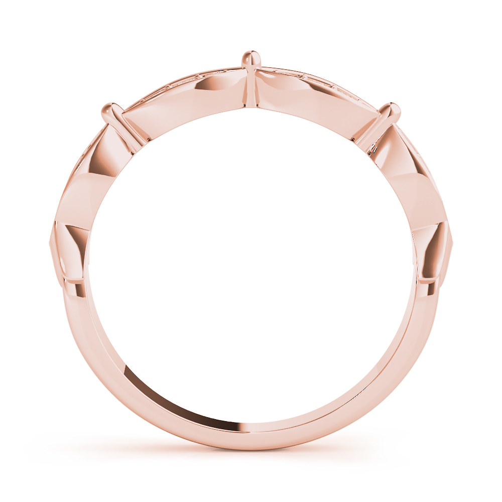  Ladies Scalloped Marquise Shape Wedding Band .15 Carat Total Weight   (Lab-Created) 0.18 C.T.W 10K yellow, white or rose gold - view 6