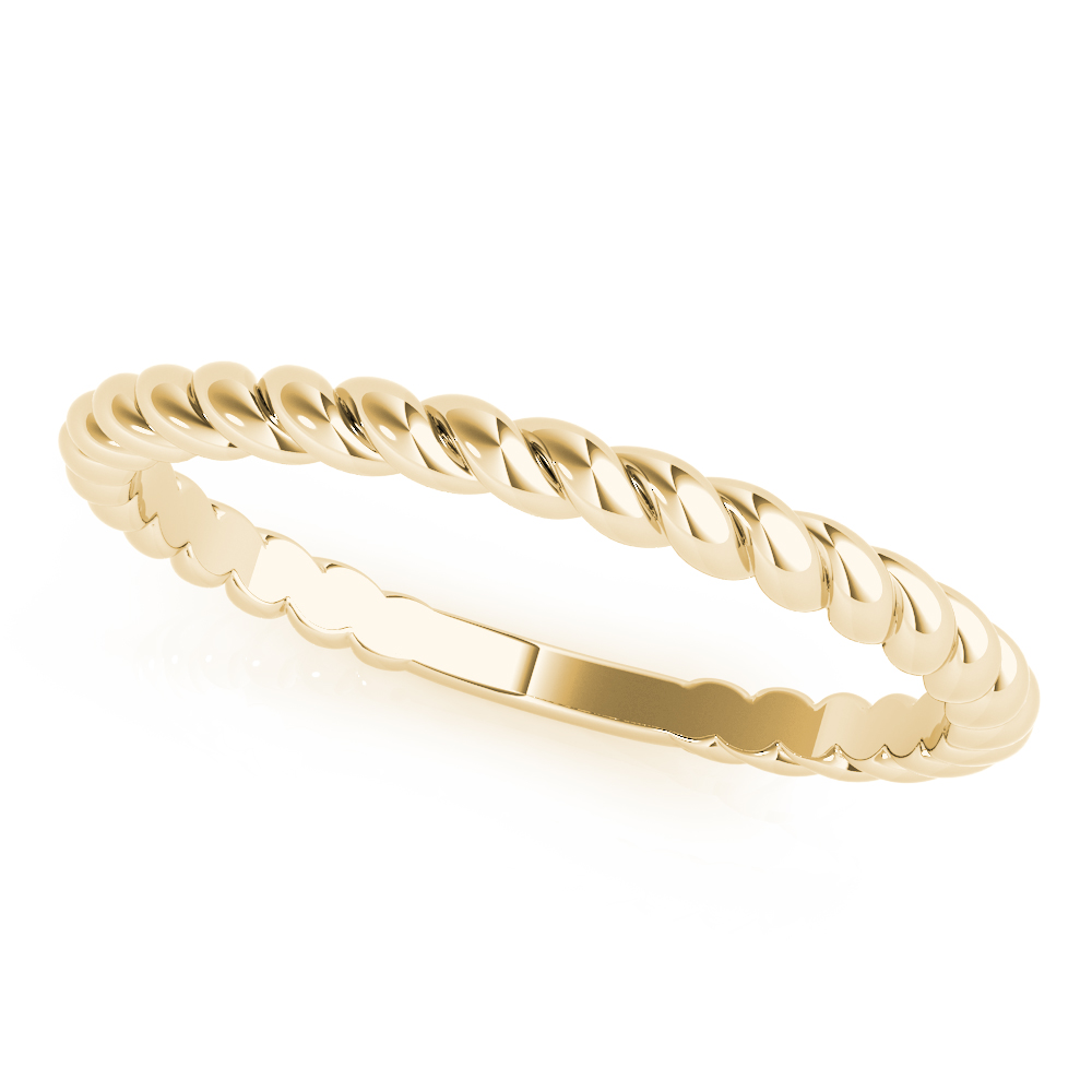  Twisting Wedding Band  Unknown Friendly Weight 10K yellow, white or rose gold - view 3