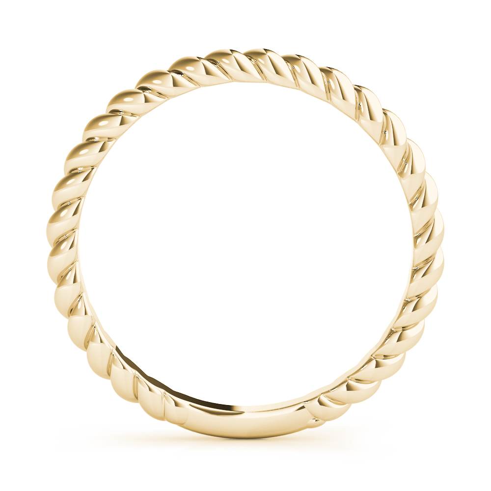  Twisting Wedding Band  Unknown Friendly Weight 10K yellow, white or rose gold - view 4