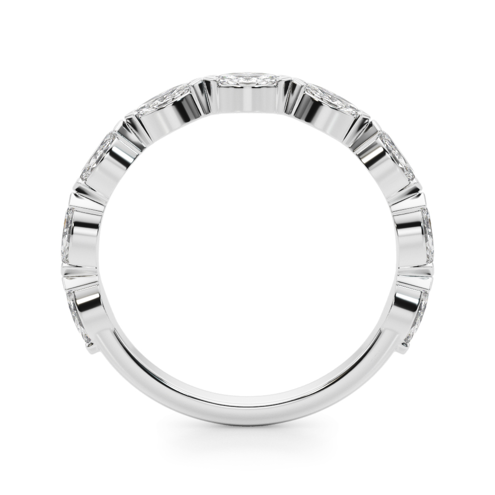  Ladies 9-Stone V-Prong Marquise Band 5/8 Carat Total Weight   (Lab-Created) 0.63 C.T.W 10K yellow, white or rose gold - view 2