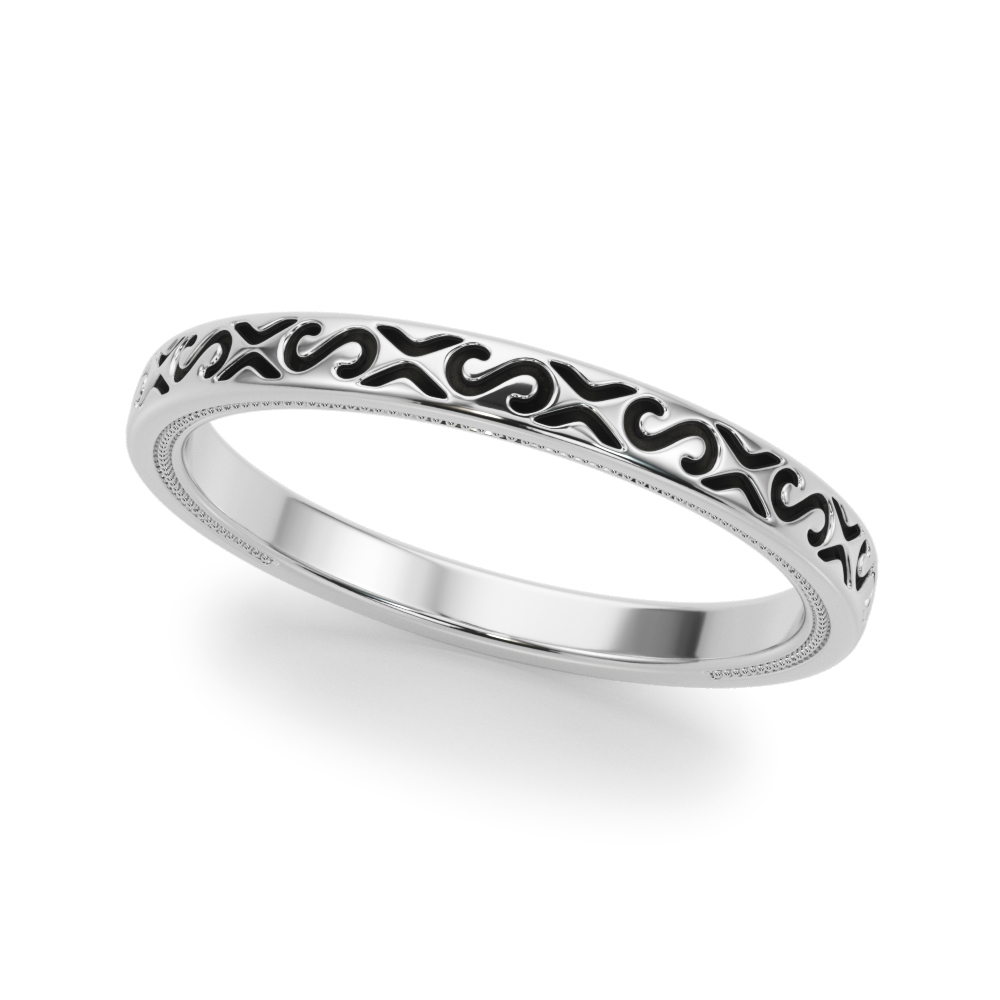 Vintage Inspired Wedding Band | USA Jewels