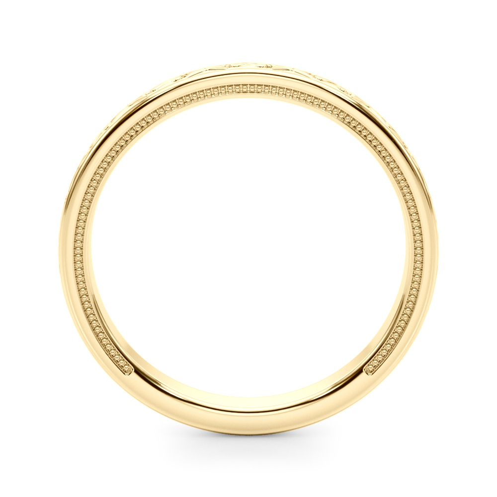  Vintage Inspired Wedding Band  Unknown Friendly Weight 10K yellow, white or rose gold - view 4