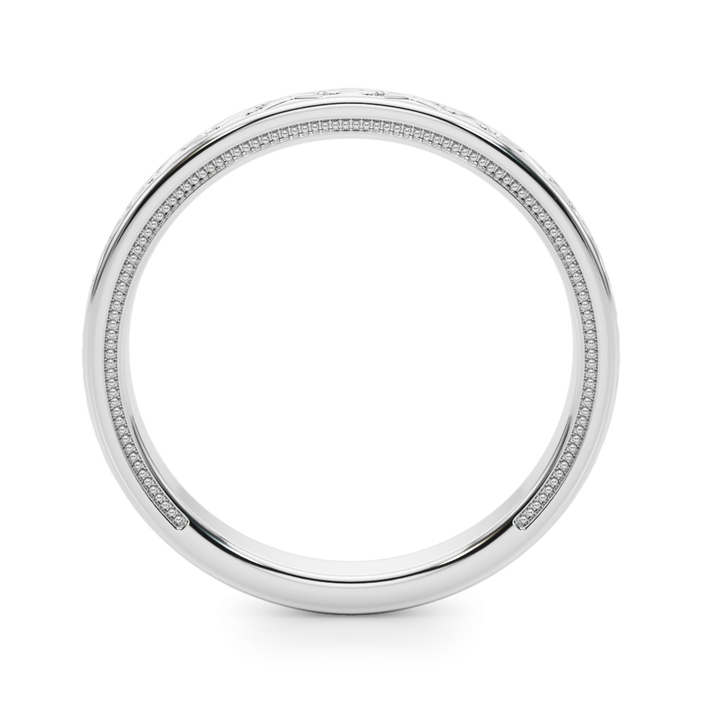  Vintage Inspired Wedding Band  Unknown Friendly Weight 10K yellow, white or rose gold - view 2