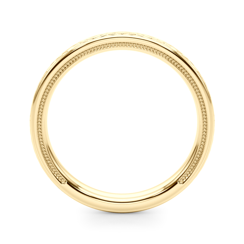  Vintage Inspired Wedding Band  Unknown Friendly Weight 10K yellow, white or rose gold - view 4