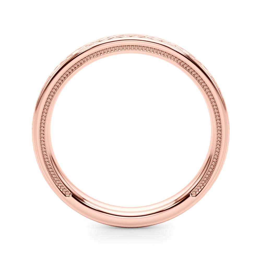  Vintage Inspired Wedding Band  Unknown Friendly Weight 10K yellow, white or rose gold - view 6