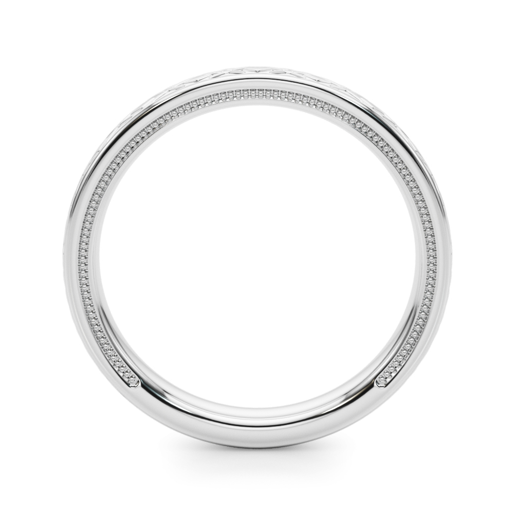  Vintage Inspired Wedding Band  Unknown Friendly Weight 10K yellow, white or rose gold - view 2