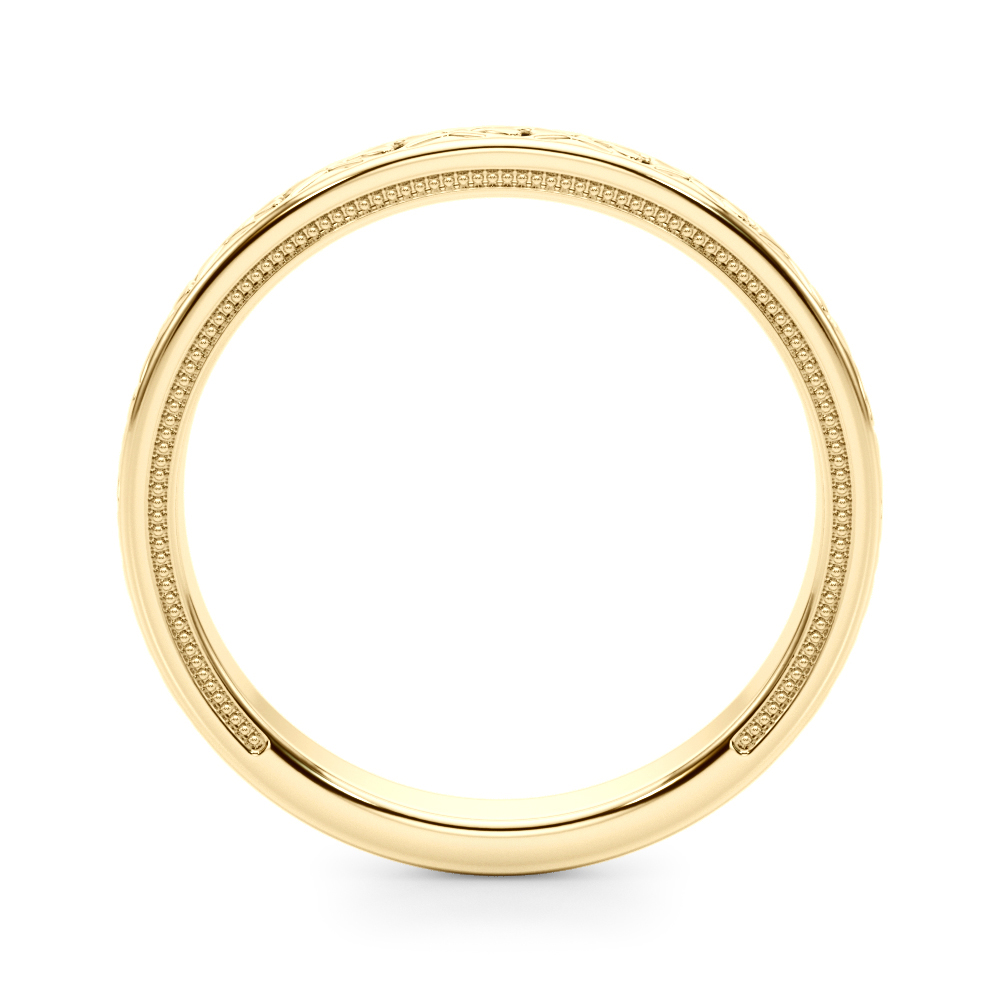  Vintage Inspired Wedding Band  Unknown Friendly Weight 10K yellow, white or rose gold - view 4