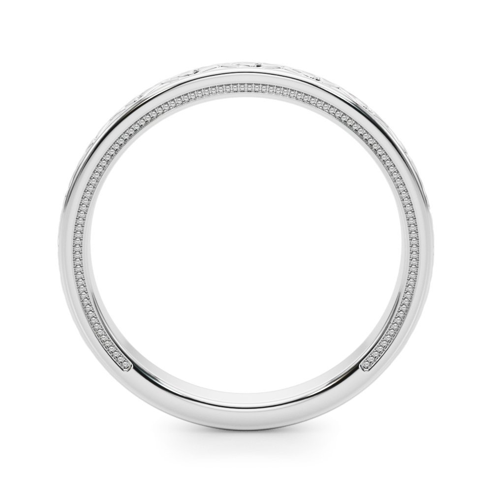  Vintage Inspired Wedding Band  Unknown Friendly Weight 10K yellow, white or rose gold - view 2