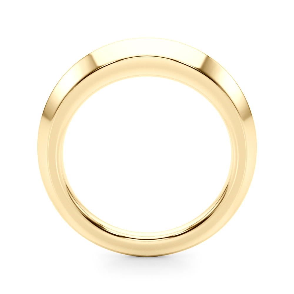  Plain Knife Edge Wedding Band  Unknown Friendly Weight 10K yellow, white or rose gold - view 4