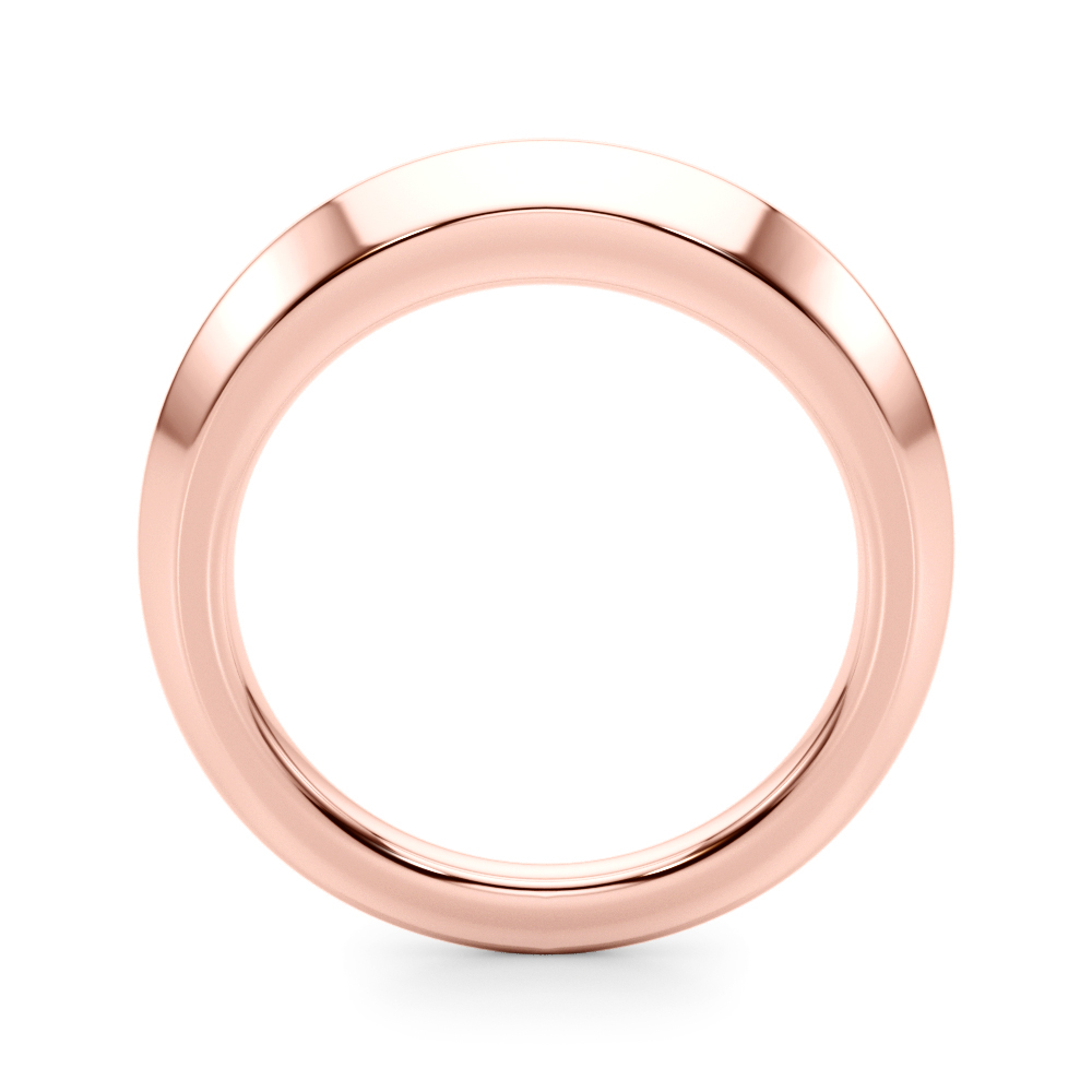  Plain Knife Edge Wedding Band  Unknown Friendly Weight 10K yellow, white or rose gold - view 6
