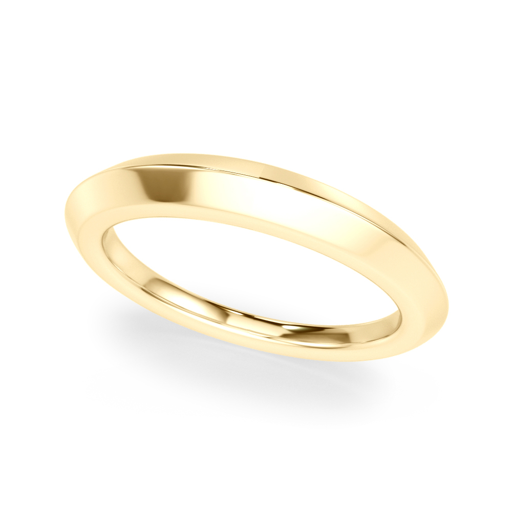  Knife Edge Wedding Band  Unknown Friendly Weight 10K yellow, white or rose gold - view 3