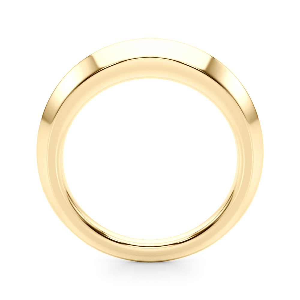  Knife Edge Wedding Band  Unknown Friendly Weight 10K yellow, white or rose gold - view 4