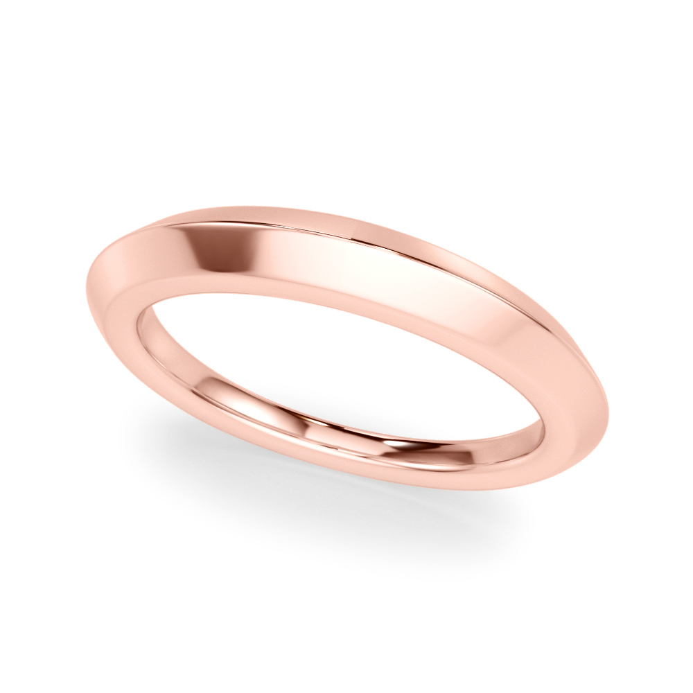  Plain Knife Edge Wedding Band  Unknown Friendly Weight 10K yellow, white or rose gold - view 5