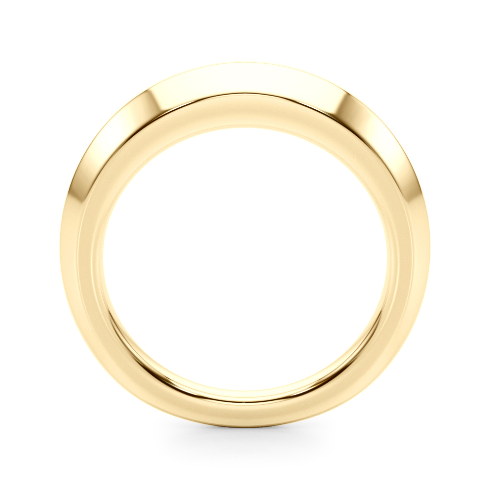 Plain Knife Edge Wedding Band  Unknown Friendly Weight 10K yellow, white or rose gold - view 4