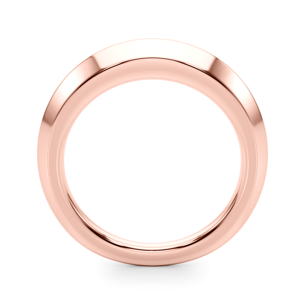  Plain Knife Edge Wedding Band  Unknown Friendly Weight 10K yellow, white or rose gold - view 6