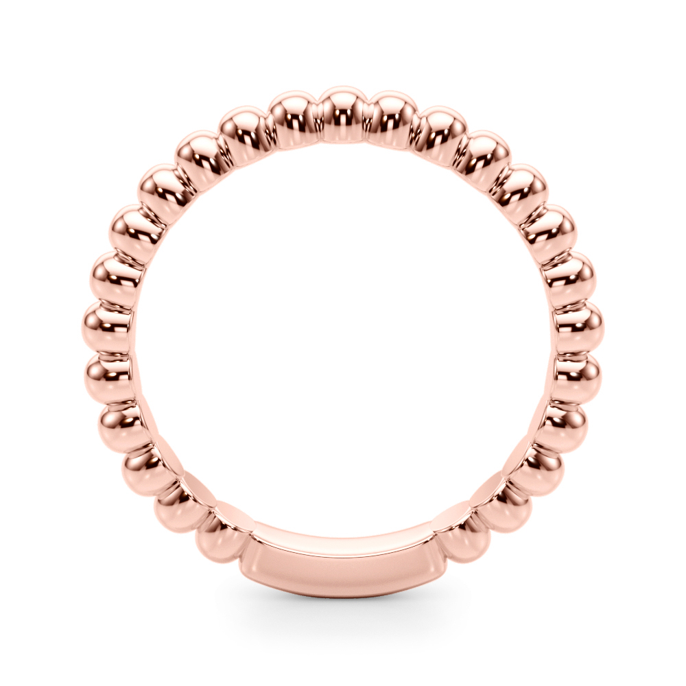  Beaded Wedding Band  Unknown Friendly Weight 10K yellow, white or rose gold - view 6