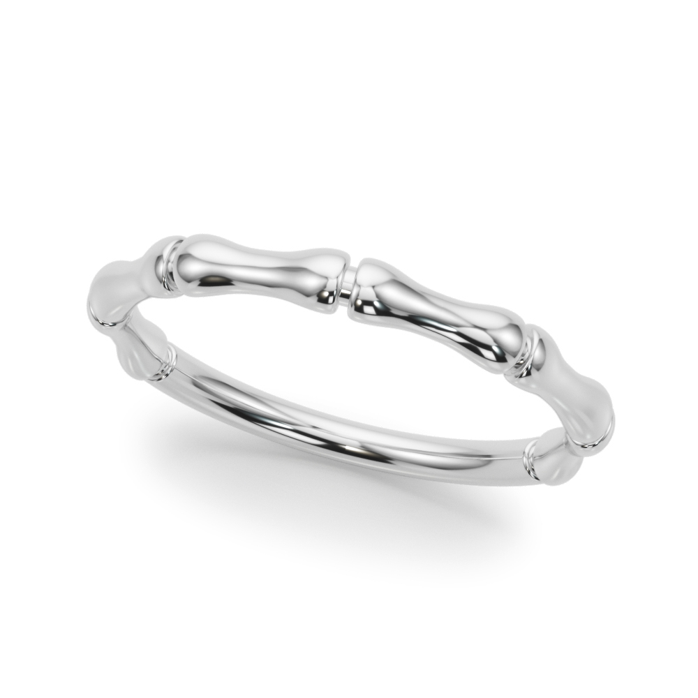 Bamboo Style Wedding Band | USA Jewels