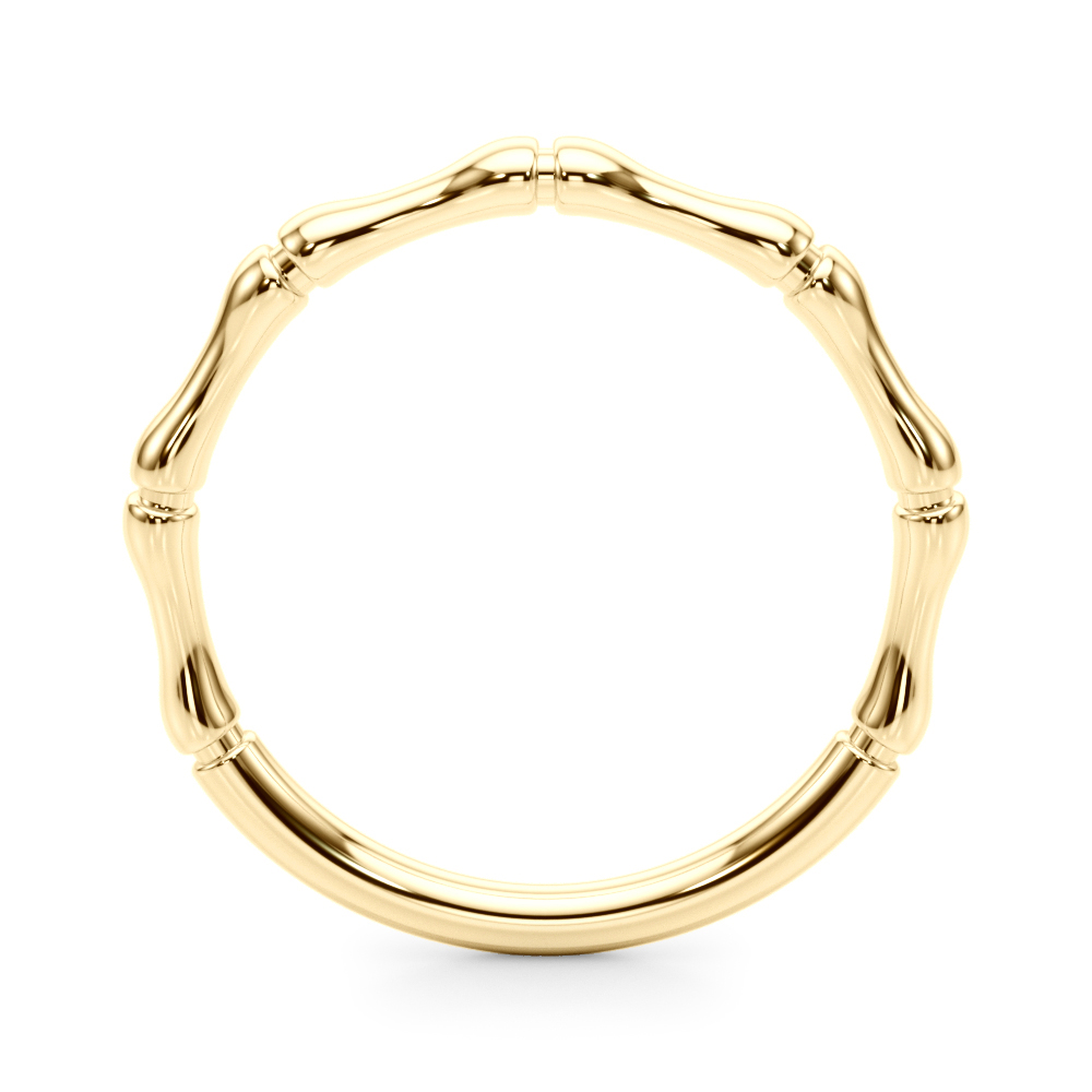  Bamboo Style Wedding Band  Unknown Friendly Weight 10K yellow, white or rose gold - view 4