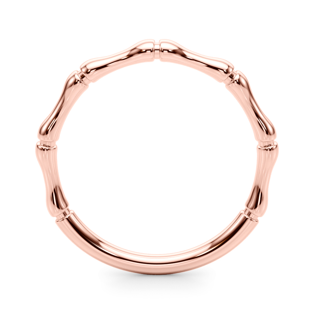  Bamboo Style Wedding Band  Unknown Friendly Weight 10K yellow, white or rose gold - view 6
