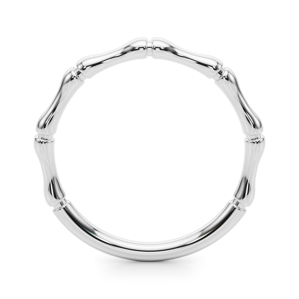  Bamboo Style Wedding Band  Unknown Friendly Weight 10K yellow, white or rose gold - view 2