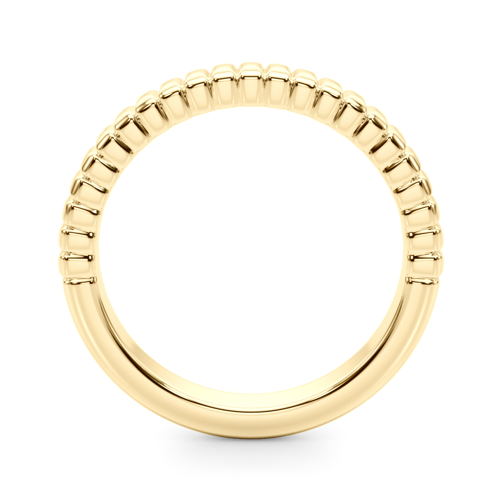  Textured Wedding Band  Unknown Friendly Weight 10K yellow, white or rose gold - view 4
