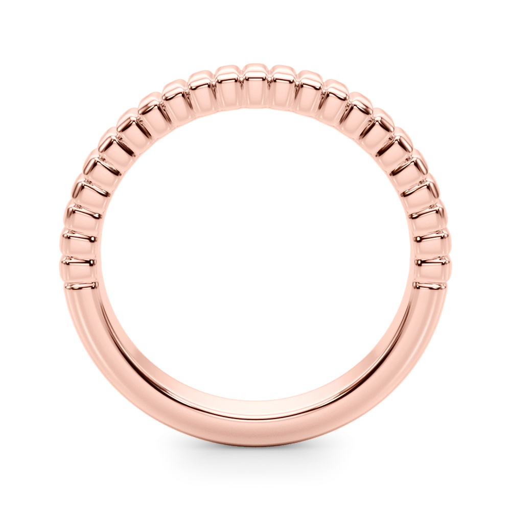  Textured Wedding Band  Unknown Friendly Weight 10K yellow, white or rose gold - view 6