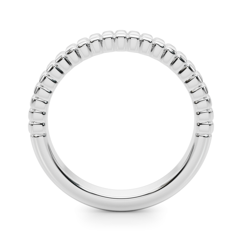  Textured Wedding Band  Unknown Friendly Weight 10K yellow, white or rose gold - view 2