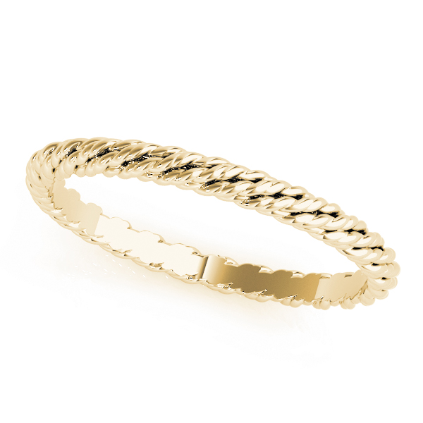  Gold Twisted Rope Wedding Band  Unknown Friendly Weight 10K yellow, white or rose gold - view 3